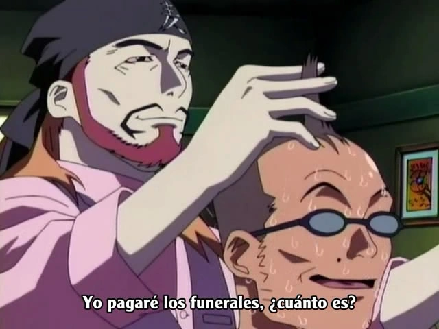 El cliente sabe que el peluquero criminal sabe que él mató a sus esbirros.