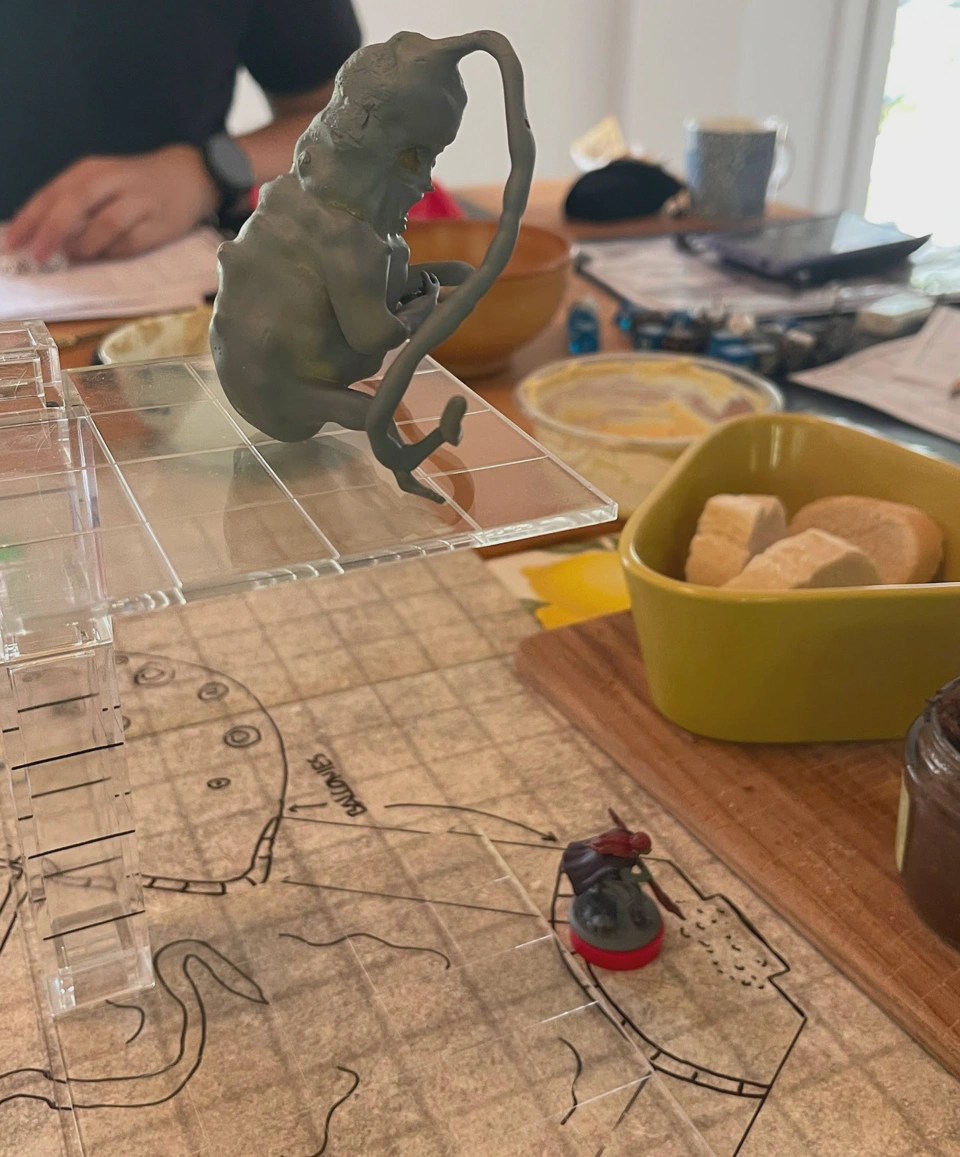 Ellie spending intimate time with the abomination.