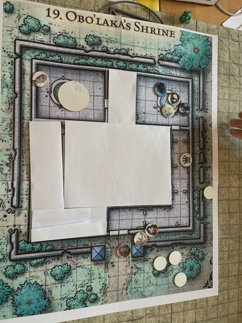 At Obo’laka’s shrine, playing with the pool teleports.