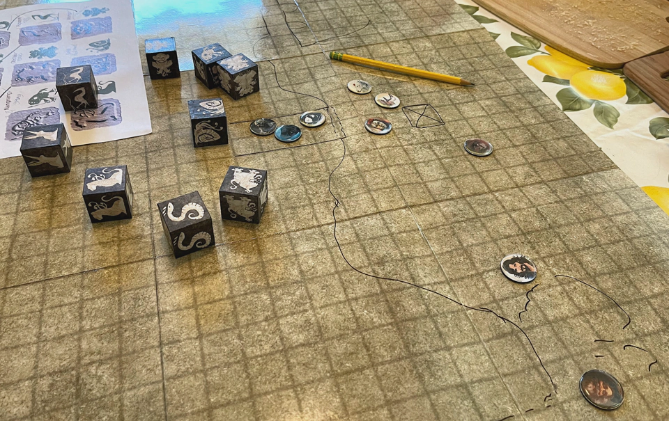 Back at the tomb’s entrance, this time with nine key cubes.