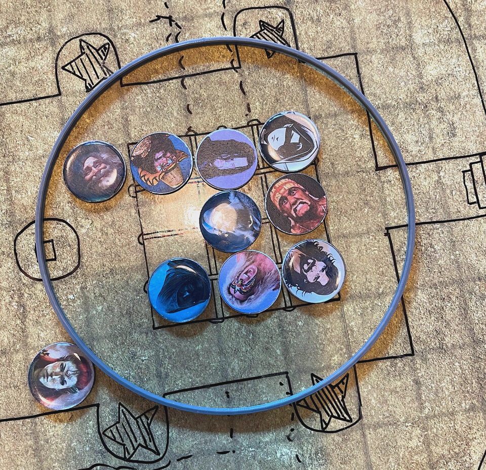 At Shagambi’s shrine fighting the clay Omuan gladiators.