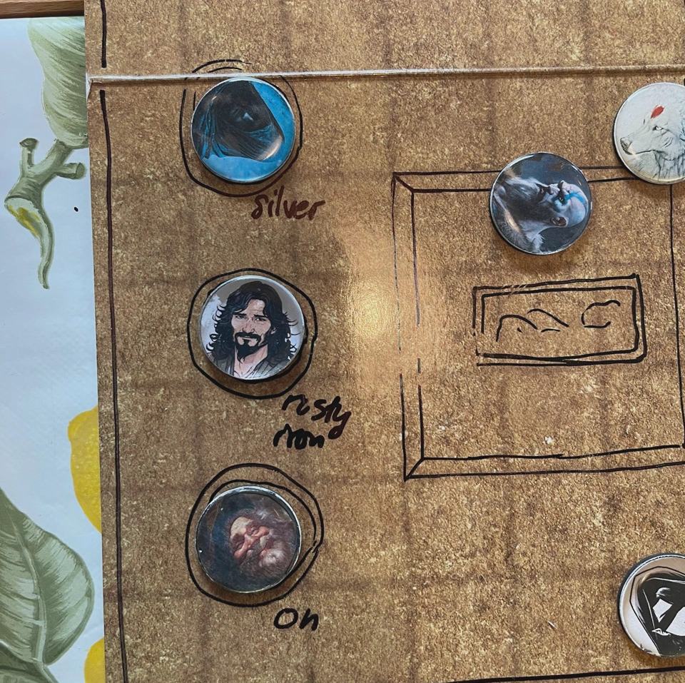 The heroes after willingly locking themselves into man-sized treasure chests in a dungeon called Tomb of Annihilation.